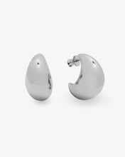 Load image into Gallery viewer, &quot;She&#39;s So Smooth&quot; Teardrop Hoops - Silver
