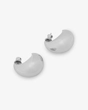 Load image into Gallery viewer, &quot;She&#39;s So Smooth&quot; Teardrop Hoops - Silver
