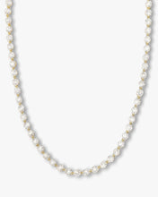 Load image into Gallery viewer, She's an Icon Mama Tennis Necklace - Silver|White Diamondettes
