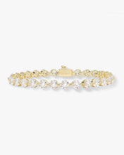 Load image into Gallery viewer, She's an Icon Tennis Bracelet - Gold|White Diamondettes
