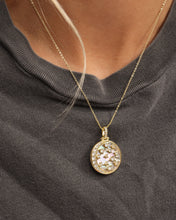 Load image into Gallery viewer, Sweet Dreams Medallion - Gold|White Diamondettes
