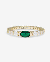 Load image into Gallery viewer, The Maven Ring - Gold|Emerald
