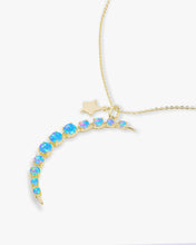 Load image into Gallery viewer, &quot;What Dreams are Made of&quot; Necklace - Gold|Blue Opal
