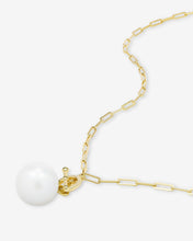 Load image into Gallery viewer, XL Life&#39;s a Ball Pearl Pendant Necklace - Gold

