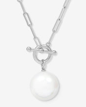 Load image into Gallery viewer, XL Life&#39;s a Ball Pearl Pendant Necklace - Silver
