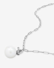 Load image into Gallery viewer, XL Life&#39;s a Ball Pearl Pendant Necklace - Silver
