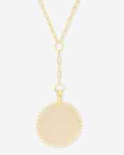 Load image into Gallery viewer, Zodiac Medallion Necklace - Gold|White Diamondettes
