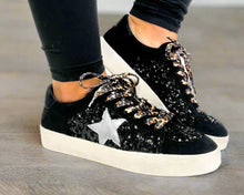 Load image into Gallery viewer, Another Round Blk Sequin Tennies
