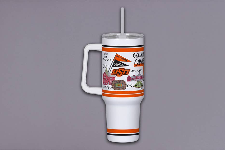 Oklahoma State 40oz Tumbler w/ Handle