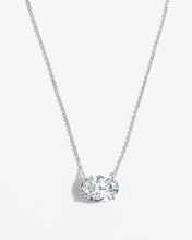 Load image into Gallery viewer, Hello Gorgeous! Necklace - Silver|White Diamondettes
