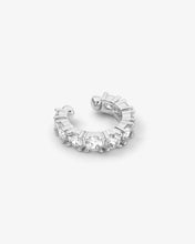 Load image into Gallery viewer, &quot;Oh She Fancy&quot; Ear Cuff - Silver|White Diamondettes
