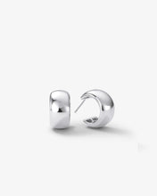 Load image into Gallery viewer, &quot;She&#39;s So Smooth&quot; Baby Hoops - Silver
