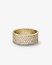 Load image into Gallery viewer, Slick Pavé Ring - Gold|White Diamondettes
