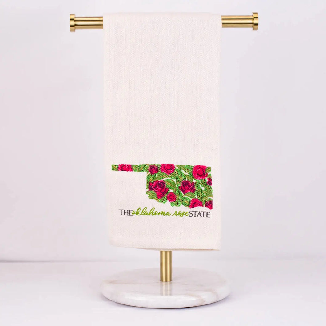 Oklahoma Rose Hand Towel