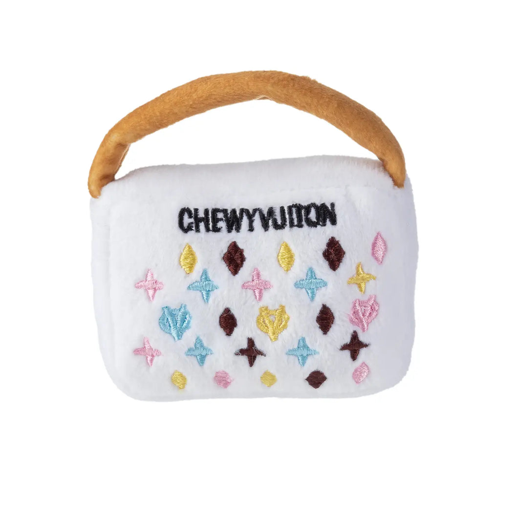 Chewy Vuitton Plush Purse Toy