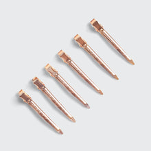 Load image into Gallery viewer, Styling Hair Clips 6pc (Rose Gold)
