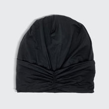 Load image into Gallery viewer, Satin Lined Jersey Bonnet - Black
