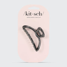 Load image into Gallery viewer, Open Shape Claw Clip - Hematite

