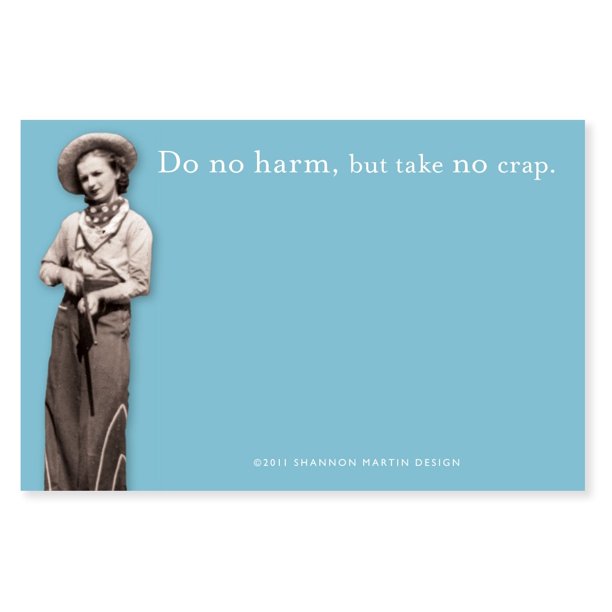 Do No Harm Mini Notepad