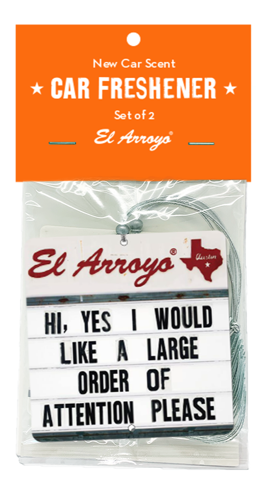 Car Air Freshener (2 Pack) - Attention Please