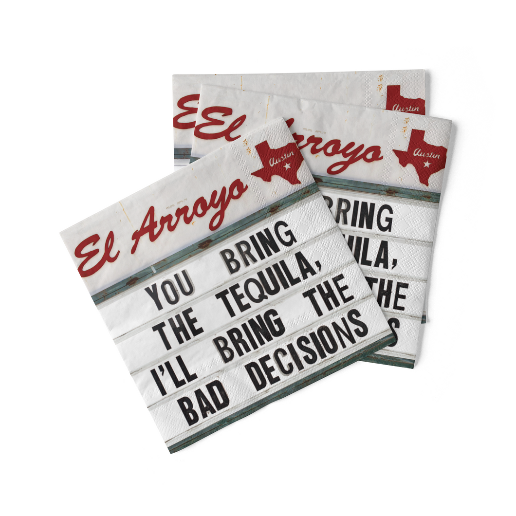 Cocktail Napkins (Pack of 20) - Bad Decisions