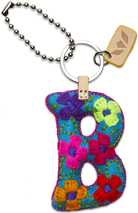 Charms Turquoise Felt Alphabet