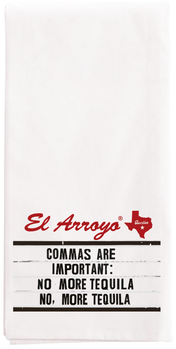 Tea Towel - Commas Are Important