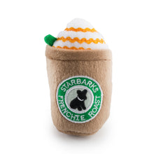 Load image into Gallery viewer, Starbarks Frenchie Roast Plush Toy with straw
