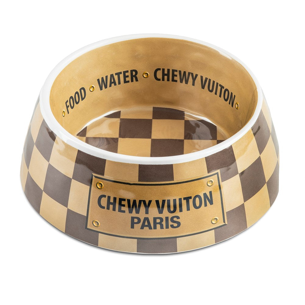 Checker Chewy Vuiton Bowl - Small (CASE OF 2)