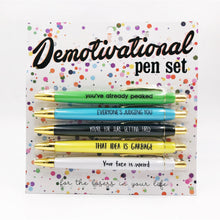 Load image into Gallery viewer, DeMotivational Pen Set
