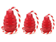 Load image into Gallery viewer, USA-K9 Grenade Durable Rubber Chew Toy, Treat Dispenser, Reward Toy, Tug Toy, and Retrieving Toy
