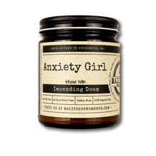Load image into Gallery viewer, Anxiety Girl - Infused with &quot;Impending Doom&quot; Scent: Lavender &amp; Coconut Water
