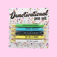 Load image into Gallery viewer, DeMotivational Pen Set
