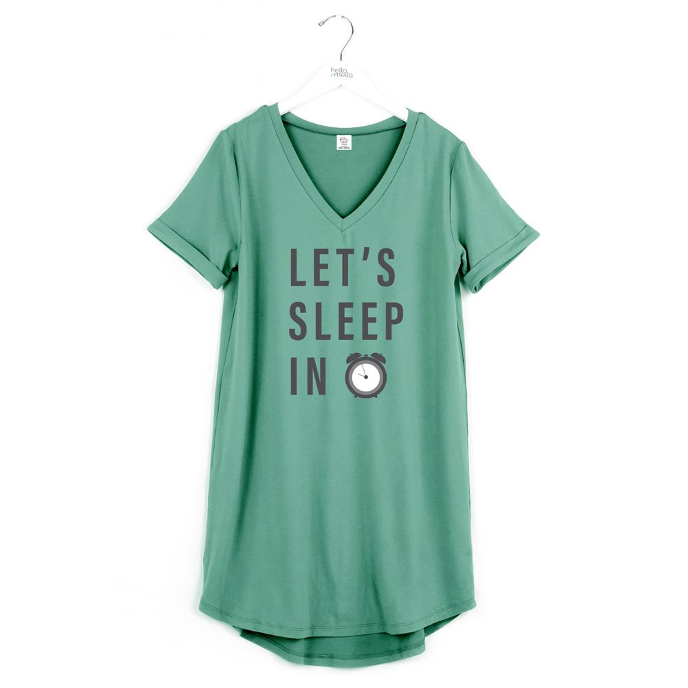 Hello Mello Sleep Shirt, Lets Sleep In