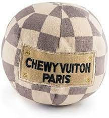 Chewy Vuitton Paris dog ball