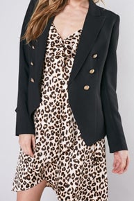 Crop Black Blazer