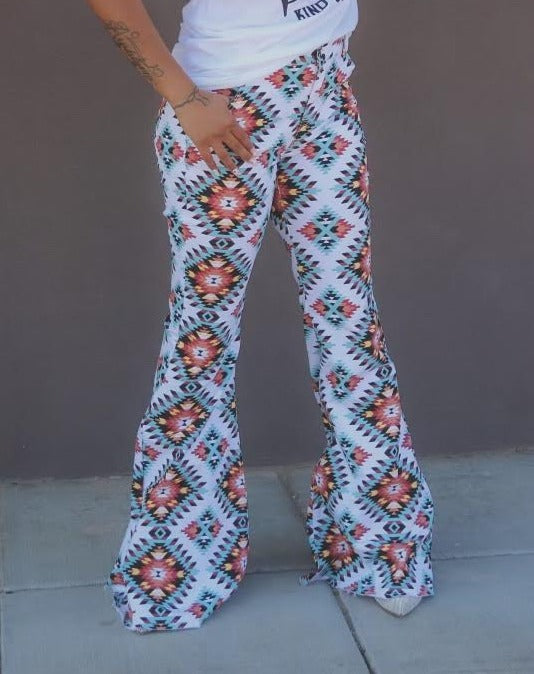 Aztec Super Stretch Flare Jeans